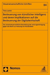 Besteuerung Von Kunstlicher Intelligenz Und Deren Implikationen Auf Die Besteuerung Der Digitalwirtschaft - Die Umsatzsteuerrech