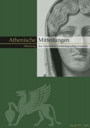 Mitteilungen Des Deutschen Archaologischen Instituts, Athenische Abteilung