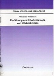 Einführung und Inhaltskontrolle von Ethikrichtlinien