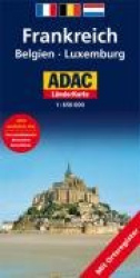 ADAC Länderkarte Frankreich,  Luxemburg 1 : 700 000