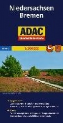 ADAC BundesländerKarte Deutschland 03. Niedersachsen und Bremen 1 : 300 000