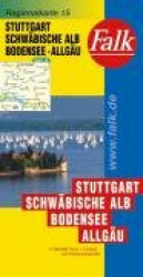 Falk Regionalkarte 15. Stuttgart, Schwäbische Alb, Bodensee, Allgäu. 1 : 150 000