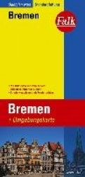 Falk Stadtplan Extra Standardfaltung Bremen mit Umgebungskarte