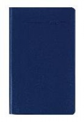 Taschenplaner geheftet PVC blau 2018