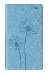 Ladytimer Slim Deluxe Sky 2018 - Taschenplaner / Taschenkalender (9 x 16) - Tucson Einband - Motivprägung Pusteblume - Weekly - 