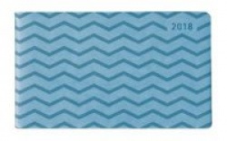 Ladytimer TO GO Deluxe Sky 2018 - Taschenplaner / Taschenkalender quer (15,3 x 8,7) - Tucson Einband - Motivprägung Muster - Wee