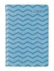Ladytimer Mini Deluxe Sky 2018 - Taschenplaner / Taschenkalender (8 x 11,5) - Tucson Einband - Motivprägung Muster - Weekly - 14