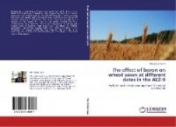 Effect of Boron on Wheat Sown at Different Dates in the Aez-9