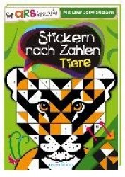 Stickern nach Zahlen Tiere