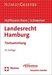 Landesrecht Hamburg - Textsammlung, Rechtsstand: 15. Oktober 2015