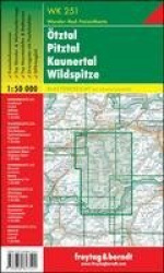Ötztal, Pitztal, Kaunertal, Wildspitze 1 : 50 000. WK 251