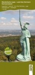 Wanderkarte Lippe: Land des Hermann - Hermannsland 1:25000