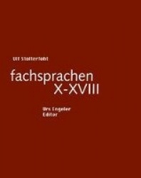 fachsprachen X - XVIII