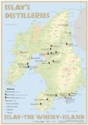 Islay's Distilleries Poster 60 x 42cm