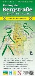 Wandern + Radfahren, Entlang der Bergstraße von Darmstadt bis Heidelberg 1:30.000
