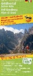 Grödnertal, Seiser Alm / Val Gardena, Alpe di Siusi Wander- und Radkarte 1 : 35 000