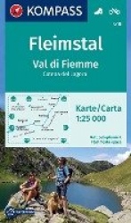 KOMPASS Wanderkarte 618 Fleimstal, Val di Fiemme, Catena dei Lagorai 1:25.000