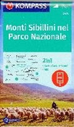 KOMPASS Wanderkarte 2474 Monti Sibillini nel Parco Nazionale 1:50.000