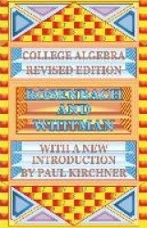 College Algebra by Rosenbach