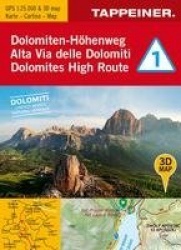 3D-Wanderkarte Dolomiten-Höhenweg 1