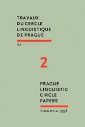 Prague Linguistic Circle Papers NS: v. 2 - Travaux Du Cercle Linguistique De Prague Nouvelle Serie