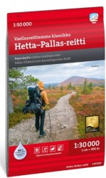 Hetta–Pallas-reitti 1:30 000 (taitettu kartta)