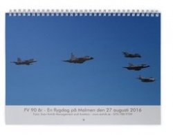 Flygkalender 2017 - FV 90 år - En flygdag på Malmen den 27 augusti 2016