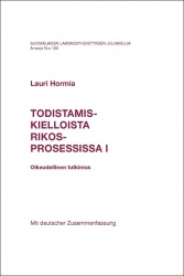 Todistamiskiellosta rikosprosessissa 1 : oikeudellinen tutkimus (PoD)