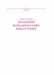 Avunannon rangaistavuuden edellytykset