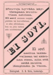 Ei sovi. Neuvoja hyvään käytöstapaan kuuluvissa asioissa. : näköispainos