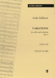 Variations : for cello and orchestra op. 5 : (1961-62) : study score