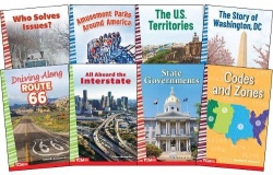 Explore the United States'Historic Routes and Modern Governance: Social Studies Readers 8-Book Set