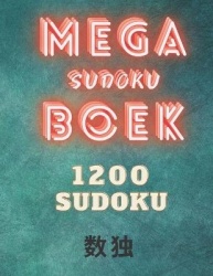 Mega sudoku boek - 1200 sudoku (gemakkelijk en gemiddeld) voor beginners