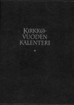 Kirkon viikkokalenteri 2026 + mustat kannet, kynäpidike
