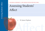 Assessing Student Affect, Mastering Assessment
