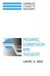 Meaning, Expression and Thought