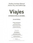 Sam Answer Key and Audio Script for Hershberger/Navey-Davis/Borrás A.'s Viajes: Introduccion Al Espanol, 2nd