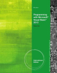 Programming with Microsoft (R) Visual Basic (R) 2012, International Edition