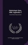 Hydrologic Data, 1966. Appendix C - Ground Water Measurements