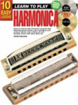 10 Easy Lessons Harmonica Bk/CD/DVD