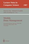 Mobile Data Management - Second International Conference, MDM 2001 Hong Kong, China, January 8-10, 2001 Proceedings