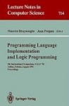 Programming Language Implementation and Logic Programming : 5th International Symposium, PLILP '93, Tallinn, Estonia,