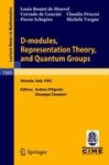 D-modules, Representation Theory, and Quantum Groups : Lectures given at the 2nd Session of the Centro Internazionale