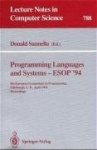 Programming Languages and Systems - ESOP '94 : 5th European Symposium on Programming, Edinburgh, U.K., April 11 - 13, 1994.