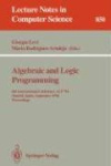 Algebraic and Logic Programming - 4th International Conference, ALP '94, Madrid, Spain, September 14-16, 1994. Proceedings