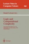 Logic and Computational Complexity : International Workshop, LCC '94, Indianapolis, IN, USA, October 13-16, 1994. Selected