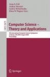 Computer Science - Theory and Applications - Fourth International Computer Science Symposium in Russia, CSR 2009, Novosibirsk, R