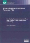 Purchasing Cards as Instrument for a More Efficient Public Procurement in Germany