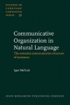 Communicative Organization in Natural Language - The semantic-communicative structure of sentences