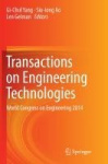 Transactions on Engineering Technologies - World Congress on Engineering 2014